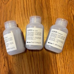 3 bottles of Love shampoo